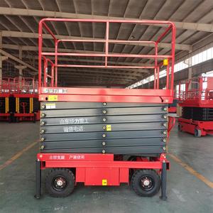 उच्च प्रदर्शन तौबल चार पहिया मोबाइल कैंची लिफ्ट 10 मीटर उठाने हवाई कार्य मंच - Product Image 2