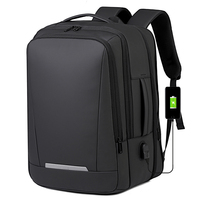 Sac à dos pour ordinateur portable extensible, résistant à l'eau et à l'usure, avec poche intérieure multifonctionnelle, pour le bureau et les affaires quotidiennes