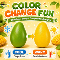 Poudre de pigment thermochromique à changement de couleur activée par la chaleur, vert à jaune, pour jouets anti-stress DIY Mango Squishy Fidget Squeeze, échantillon gratuit