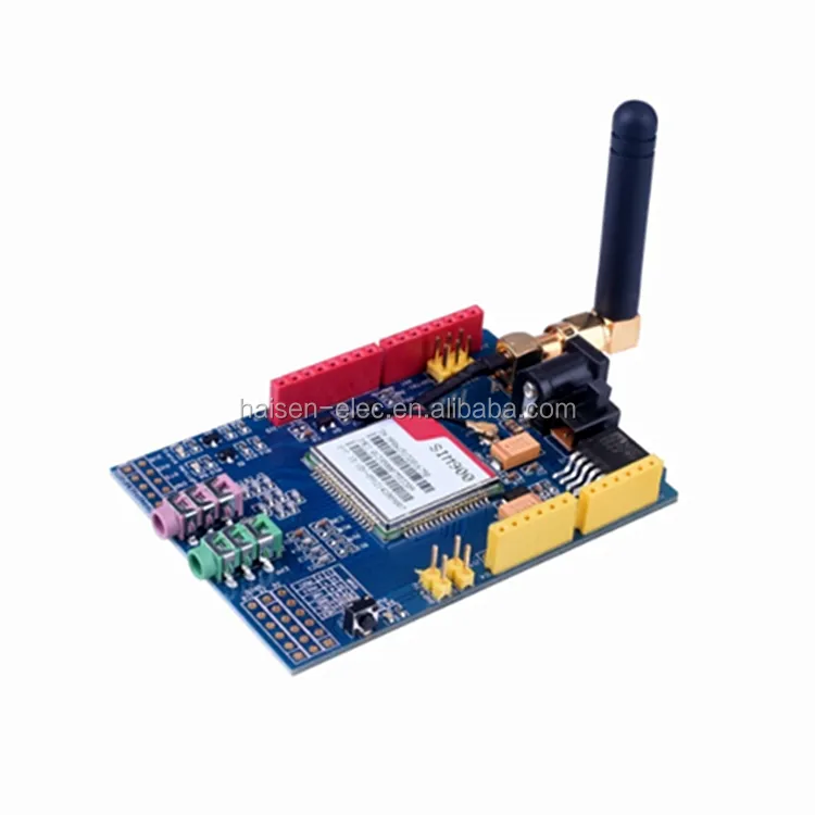 HAISEN SIM900 GPRS/GSMシールド開発ボードクワッドバンド850/900/1800/1900 MHz4周波数GSM GPRS SMS PCBモジュール