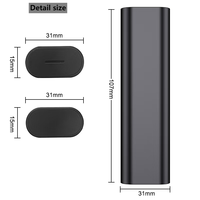 Boîte de rangement multifonctionnelle pour câble de charge et de données 60W, adaptateur pour appareils USB-C, iOS et Micro-USB avec emplacement pour carte