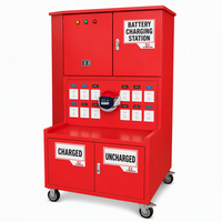 Armoire de rangement industrielle robuste pour outils avec station de charge intégrée pour batteries lithium et outils électriques