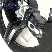 Volant de voiture en fibre de carbone LED personnalisé pour BMW M2 M3 M4 M5 M6 X5M X6M F87 F80 F82 F30 F31 F32 F33 F34 F36 F10