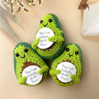 Handgemaakt Fruit Gehaakt Positief Breien Avocado Emotionele Ondersteuning Augurk Aardappel Bureau Decoratie Cadeau Vriend Gebreide Groente