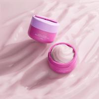 Pot de crème et d'essence en PP de 100g avec cuillère magnétique, pot vide givré pour masque facial exfoliant, pot de crème personnalisable avec logo et couleur