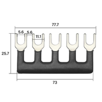 Borne ouverte en cuivre isolée, connecteur de câble de type U pour câblage électrique, batterie et connexion solaire