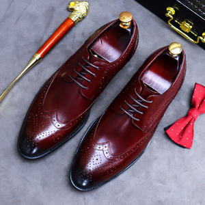 Bottes de désert en cuir véritable de première qualité, brillantes, imperméables, à la cheville, pour l'automne, décontractées, à bout carré, semelle épaisse - Product Image 6