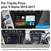 Autoradio Android 16 2K OLED 9,5 pouces Octa-Core 7870 12G+256GB avec Android Auto et garantie 1 an pour Prius Plus V Alpha