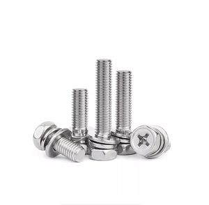 Tornillo LeGood M5, Rosca 0.8, Longitud 12mm, Acero Inoxidable, Cabeza Hexagonal Phillips con Arandela, para Terminal de Batería de Motocicleta - Product Image 1