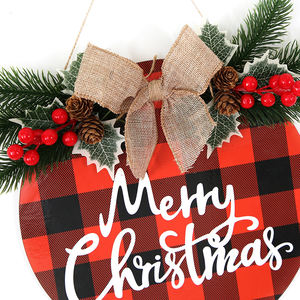ป้ายคริสมาสต์สุขสันต์วันคริสต์มาส,ป้ายแขวนประดับตกแต่งแบบแขวนแขวนแขวนผนังม่านไม้สำหรับตกแต่งคริสต์มาสหน้าต่างบ้าน - Product Image 5