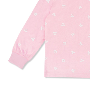 <span class=keywords><strong>Pigiama</strong></span> Casual a Maniche Lunghe per Bambine in Morbido Tessuto a Pois in Bambù e Spandex per Autunno e Inverno - Product Image 3