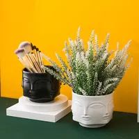 Vaso de Cerâmica para Decoração da Casa, Moda por Atacado, Nórdico, Dourado, Preto e Branco