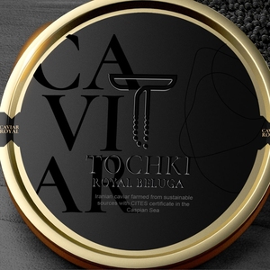 Cá nhân kaviar 3D Emboss lớn lên dày tại chỗ UV Iran trứng cá muối nhãn dán in ấn tùy chỉnh sticker cho trứng cá muối tin - Product Image 1