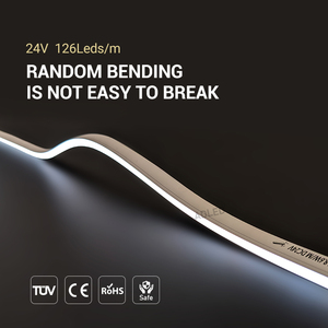 แถบไฟนีออน LED 12*25มม. CRI90 24V 2835SMD 12LED/M 55.55มม. ตัดได้10มม. ห่อ IP67แถบแสงนีออนกันน้ำ - Product Image 5