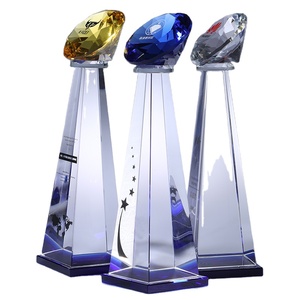 Thiết kế mới tinh thể kim cương Trophy giải thưởng khác pha lê thủ công mỹ nghệ Sản phẩm - Product Image 1