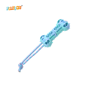 Famipet - Juguete de Cuerda para Perros, Diseño Nuevo, Duradero, de TPR, Interactivo, para Limpiar los Dientes de los Perros, Juguete para Masticar para Mascotas - Product Image 6