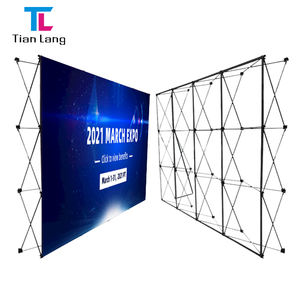 Aluminum Alloy Folding Light Box Display Rack Fast Card Cloth Fast <b>Curtain</b> Show Pull <b>Net</b> for Exhibition Event Signature Live - Product Image 4
