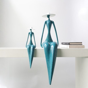 รูปปั้นสไตล์วบิซาบิ รูปคนอิตาลีท่านั่ง ดีไซน์เรียบง่ายทันสมัย เห<span class=keywords><strong>มา</strong></span>ะสำหรับตกแต่งห้องนั่งเล่นและทางเดิน - Product Image 4