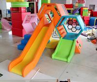 Fun Rainbow patio de recreo interior al aire libre para niños tobogán laberinto de panal equipo de colmena de abejas evento de juego suave niños Juego suave para alquilar