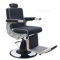 Salon de coiffure de beauté Équipement de salon de coiffure de meubles chaises de salon de coiffure chaise de barbier en métal