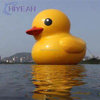 Canard jaune gonflable grand canard géant gonflable énorme pour sauter canard PVC pour modèle publicitaire