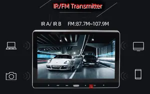 Lettore DVD poggiatesta auto Touch Key rimovibile 1920*1080P 11.6 pollici formato Video