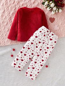 <span class=keywords><strong>IN</strong></span> STOCK per bambini inverno <span class=keywords><strong>pigiama</strong></span> termico spesso <span class=keywords><strong>IN</strong></span> pile caldo abbigliamento da notte per bambini Set pantaloni lunghi per le ragazze - Product Image 2