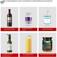 Mesin Pencetak Label Aplikator Tangan untuk Usaha Kecil, Mesin Pelabel Botol Plastik Bulat dengan Rol Tangan