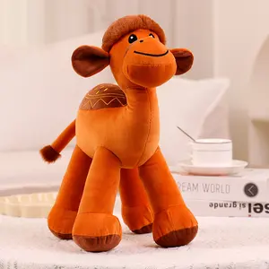 Brinquedos de pelúcia macia personalizados, brinquedos de pelúcia com estampa de camel arábia