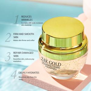 Crème pour le visage à l'or 24 carats, cosmétique halal, éclaircissante, anti-rides, hydratante, légèrement blanchissante - Product Image 4