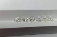 Pierre de Moissanite Diamantée Taille Brillant Ronde Créée en Laboratoire Prix de Gros Certifiée GRA Pure Super Star Blanche 3.5-10.0mm