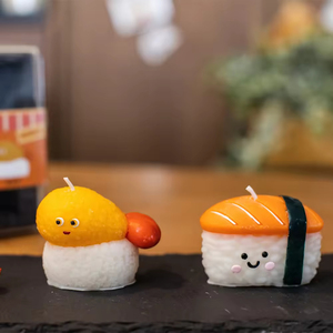 Bougie parfumée décorative artisanale de la série Sushi, jouet artistique créatif Kawaii, décoration d'intérieur, cadeau, aromathérapie - Product Image 5