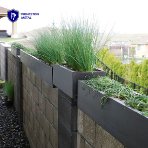 Trang Trí Ngoài Trời Tùy Chỉnh Bê Tông Khối Tường Vườn Hoa Nồi Nhôm Riêng Tư Trồng Với Màn Hình - Product Image 2