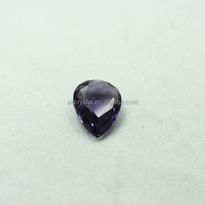 Moda púrpura pera en forma de diamantes de imitación de cristal de piedra de diamante para decoración de vestido de la boda - Product Image 3