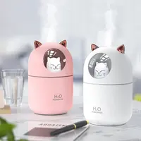בית Creative יפה חתול חלל אוויר מטהר USB מפזר H20 חמוד מיני אדים עבור תינוק שינה