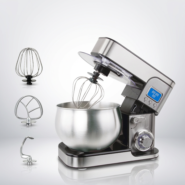 SOHEF High Quality 6-Speed Tilt-Head Stand Stainless Steel Dough Food Mixer 1300W Household Bakery Use Electric Table Structure
