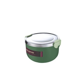 Boîte à lunch Edomei en acier inoxydable 304 ronde avec séparateur, style coréen, pour étudiants - Product Image 5