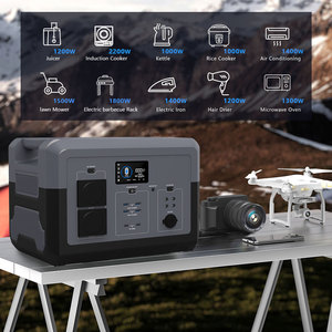 Stock DE LA UE 1500W expansión paralela uso doméstico al aire libre móvil portátil de emergencia de respaldo generador Solar UPS estación de energía portátil - Product Image 5