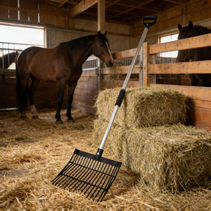 <span class=keywords><strong>Fourche</strong></span> <span class=keywords><strong>à</strong></span> <span class=keywords><strong>fumier</strong></span> légère en plastique ABS pour écurie, avec <span class=keywords><strong>manche</strong></span> amovible en alliage d'aluminium et poignée en forme <span class=keywords><strong>de</strong></span> D - Product Image 6