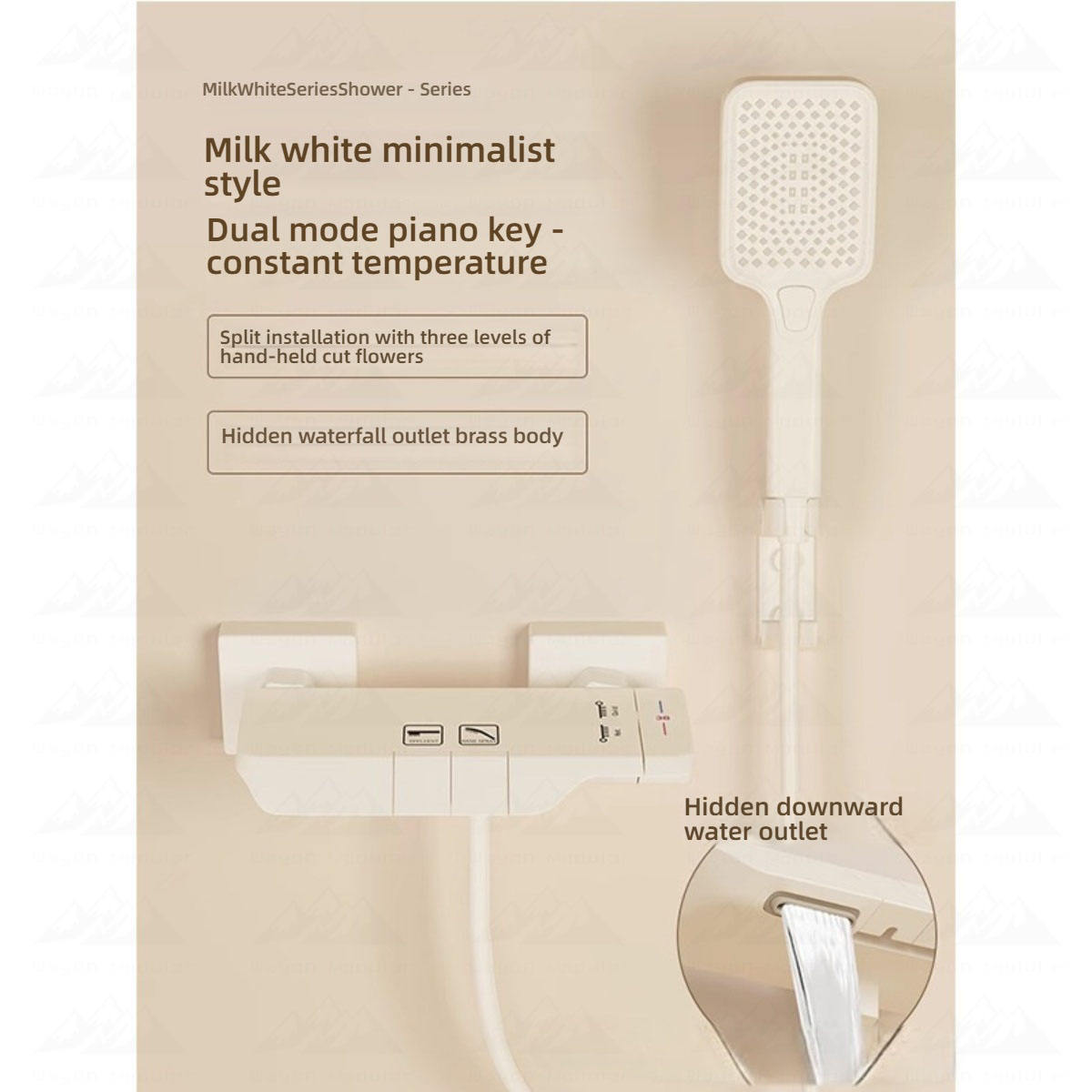 White second guard, constant temperature, simple style