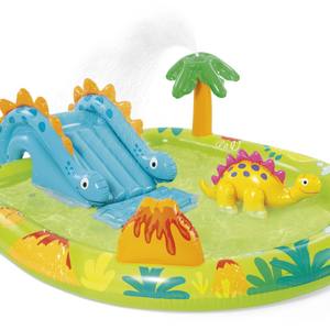 Piscine gonflable Intex 57166 Volcano Island Dinosaur Park en PVC écologique avec toboggan et jets d'eau, épaisseur 1,5 mm, pour enfants, utilisation estivale - Product Image 2