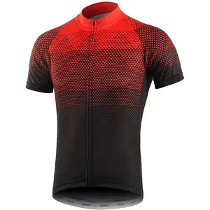 Best Quality Cycling Jersey Mountain Biking Shirts Short Sleeve Tops Clothing Full Zip MTB 4 Pockets