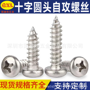 Tornillos Autorroscantes de Cabeza Redonda Guoxinlong, M3.5 M4 M5 6 7 8 10, Niquelados Plateados, Uso Industrial - Product Image 5