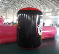 Bunker Gonflable pour Jeu de Tir à l'Arc CS, en Tissu Maillé PVC, Certifié CE, pour Paintball, Arc Recurve, Flèches à Pointe en Mousse, Équipement de Cible