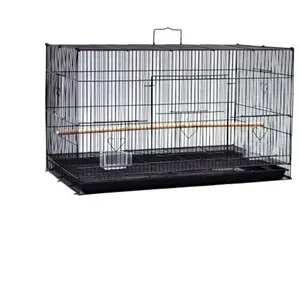 Square Rustproof Macaw Water Hanging on Canary Fop gabbie per uccelli voliera gabbie per animali domestici in acciaio inossidabile a basso prezzo, trasportini e case