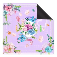 Tapis de Mahjong en Caoutchouc Personnalisé Antidérapant, Réduction du Bruit, Pliable, Tapis de Jeu Carré, Accessoires de Mahjong Américain pour Fêtes à Domicile