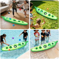 Spaßige Pool-Spielzeuge: Pod-förmiges aufblasbares Cornhole-Board – Schwimmendes Wasserspiel für Kinder zum Ballwerfen – Ideal für Sommer-Outdoor-Partys