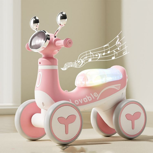 Trottinette pour enfants à quatre roues, draisienne pour une utilisation intérieure et extérieure avec des virages fluides - Product Image 2