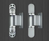 Support 80KG Portes robustes en alliage de zinc 3D réglable invisible dissimuler 180 degrés ouvert ange charnière de porte