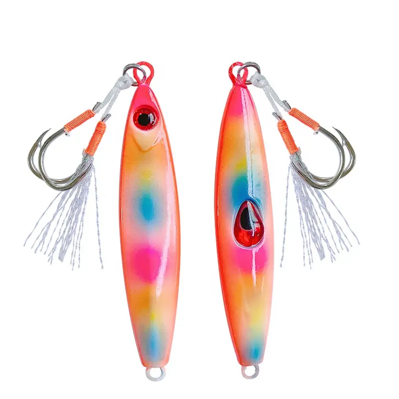 Km 20G 30G 40G 60G 80G Jig Kim Loại Jig Thu Hút Chậm Pitch Jigging Sáng Nhật Bản Chất Lượng Nước Muối Mồi Câu Cá